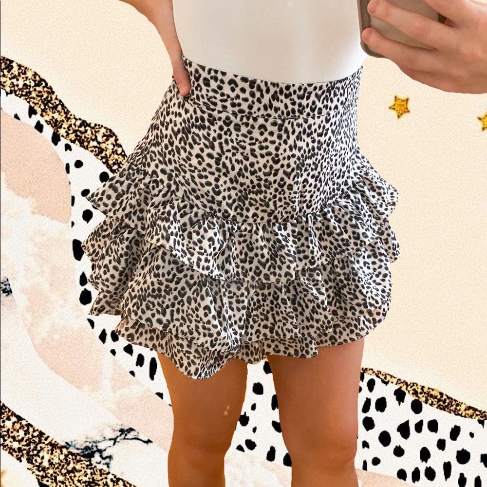 SHEIN Cheetah Skirt